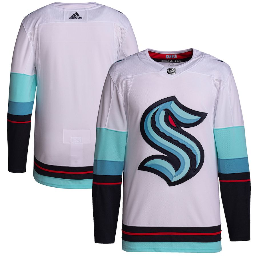 Men Seattle Kraken adidas White Away Primegreen Authentic NHL Jersey->more nhl jerseys->NHL Jersey